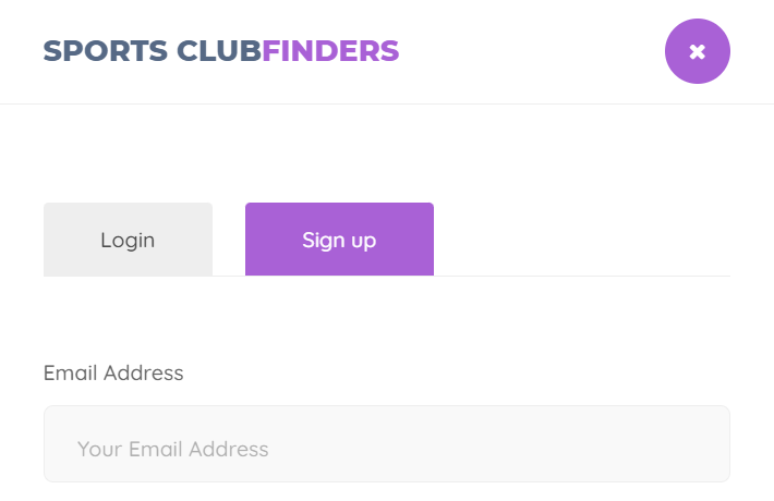 sign up login